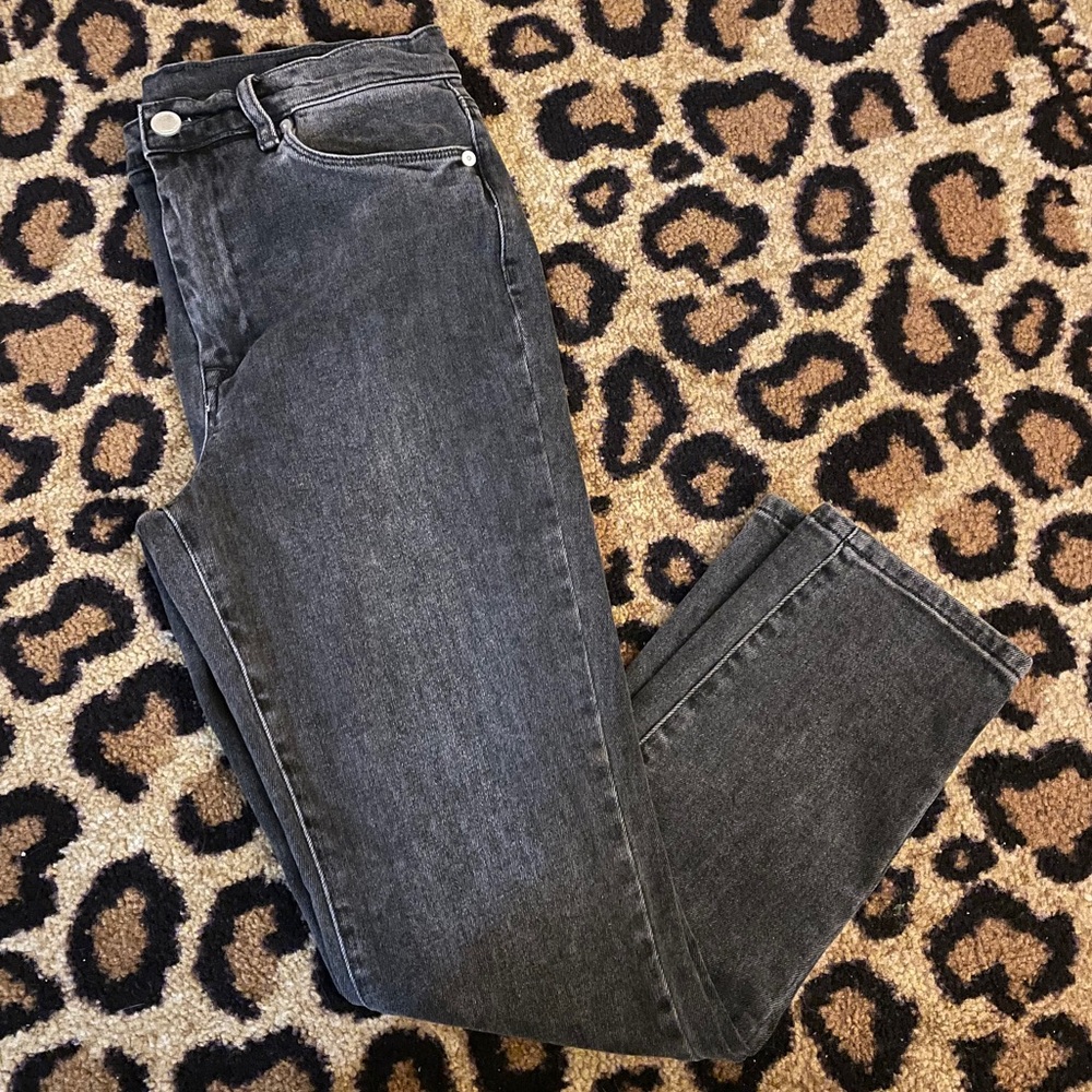 Dark Wash Crop Denim Jeans